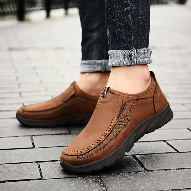 Men’s Breathable Retro Casual Loafers