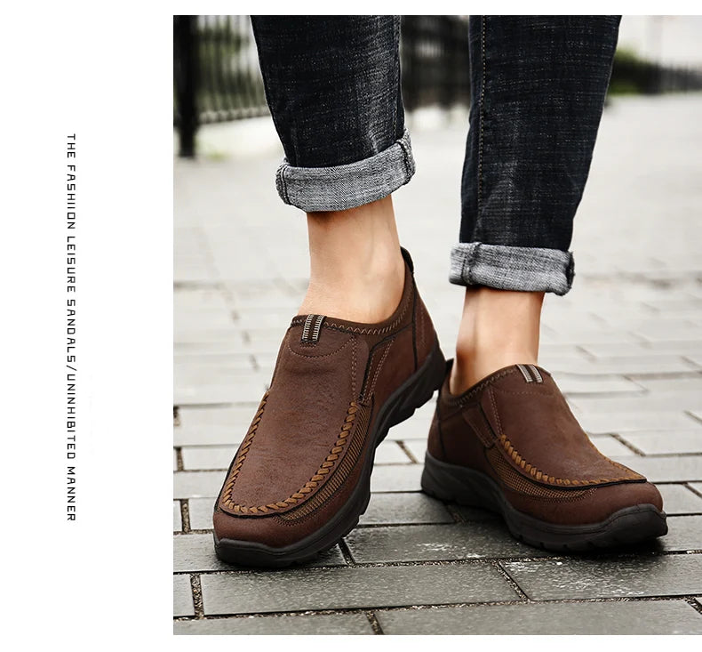 Men’s Breathable Retro Casual Loafers
