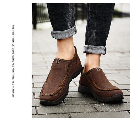 Men’s Breathable Retro Casual Loafers